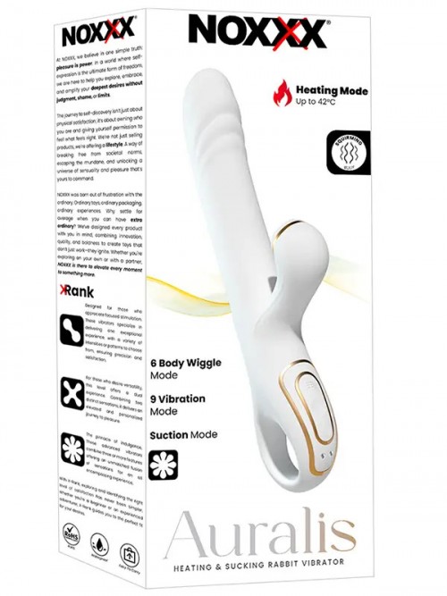 NOXXX Auralis Isıtmalı Emme ve Kıvrılma Hareketli Tavşan Vibratör 5