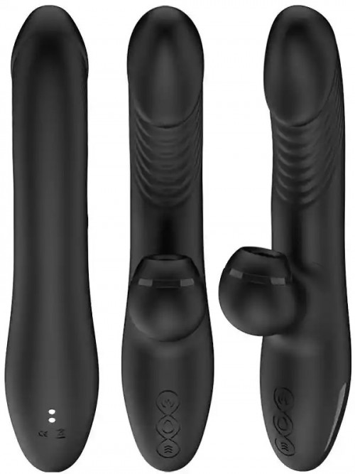 NOXXX İleri Geri Hareketli Şarjlı Isıtmalı Klitoris Emiş Vibratörü 2