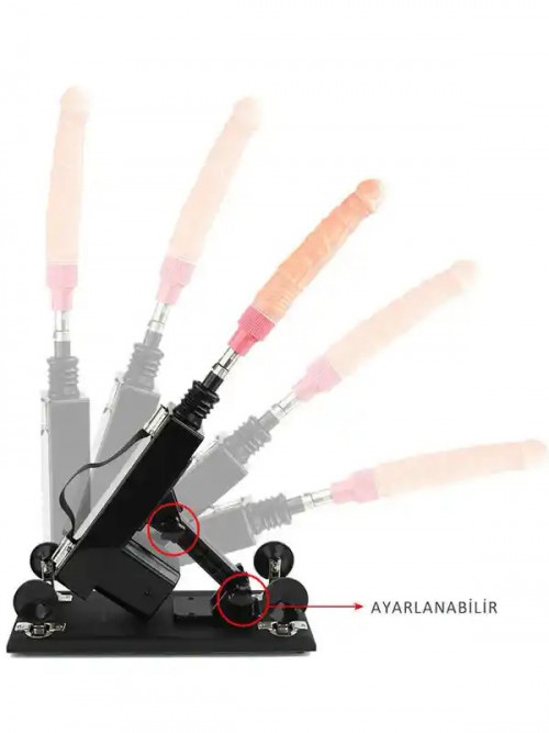 NOXXX Machine Gun Vantuzlu İleri Geri Hareketli Seks Makinesi 3