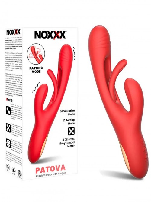NOXXX Patova G Spot ve Klitoris Uyarıcılı Şarjlı Rabbit Vibratör Ek Resim