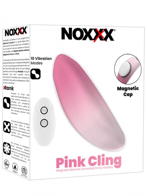 NOXXX Pink Cling Külot İçi Mıknatıslı Giyilebilir Uzaktan Kumandalı Vibratör 5