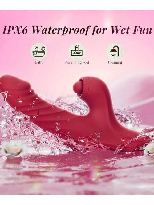 NOXXX Ruby Bliss İleri Geri Hareketli Sucking Rabbit Vibratör 5