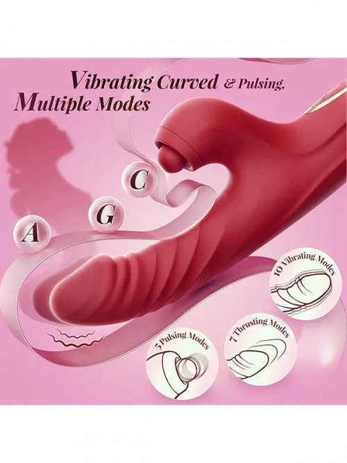 NOXXX Ruby Bliss İleri Geri Hareketli Sucking Rabbit Vibratör 4