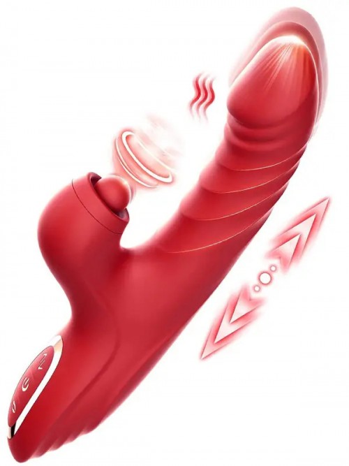 NOXXX Ruby Bliss İleri Geri Hareketli Sucking Rabbit Vibratör