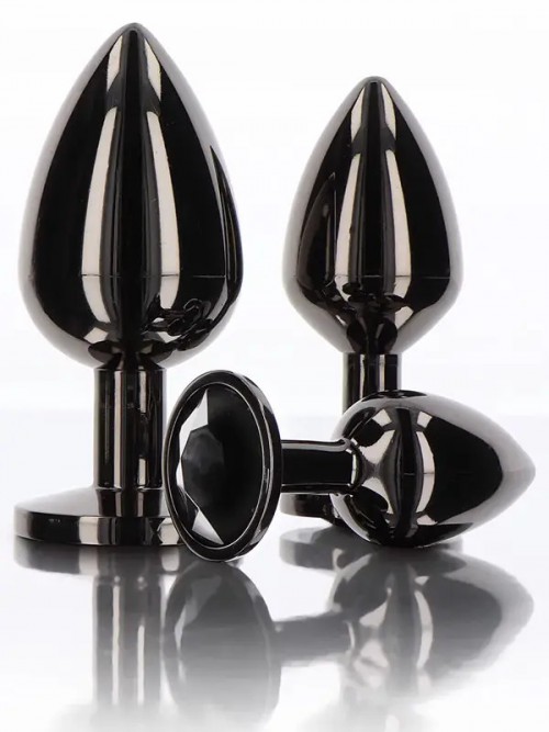 NOXXX Siyah Elmas Mücevherli Alüminyum Anal Fiş Büyük 3