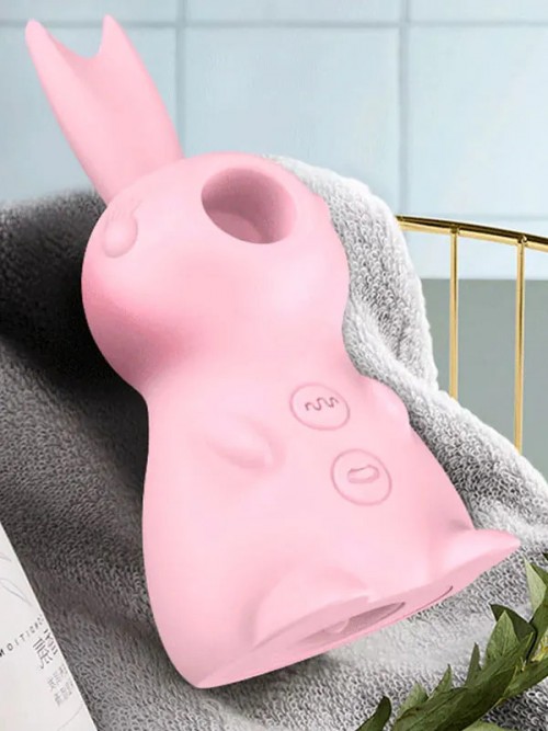 Rabbit Tongue Licking Şarjlı Kilitoral Emiş ve Dil Stimilasyon Vibratörü 6