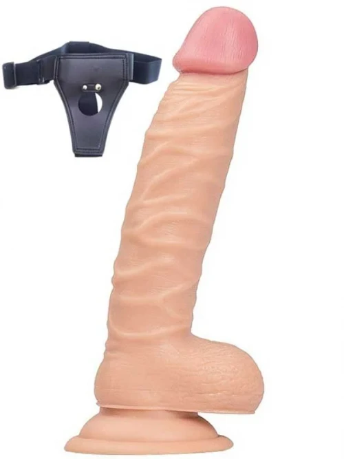 NOXXX Belden Bağlamalı Realistik Dildo İçi Dolu 20 cm 2
