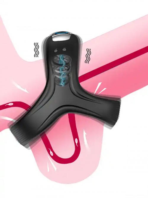 NOXXX Titreşimli Şarjlı 10 Fonksiyonlu Testis ve Penis Halkası 4