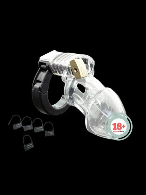Transparan Chastity Cage Ayarlanabilir Penis Kilidi
