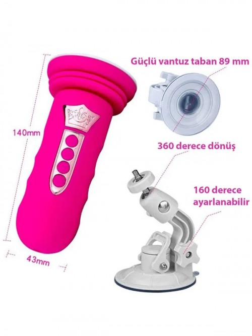 Tüm Vantuzlu Penislerle Uyumlu Şarjlı Seks Makinası 3