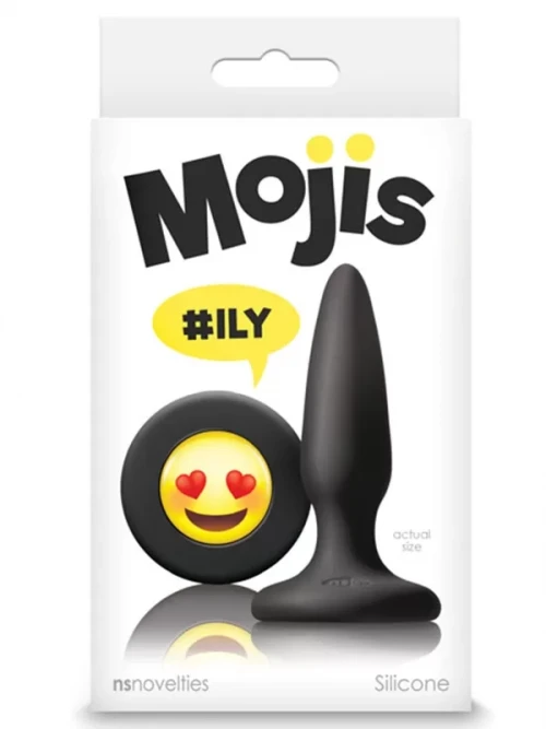 Moji’s ILY Mini Silikon Plug Emoji Yüzü Siyah 2