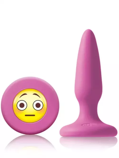 Moji’s OMG Mini Silikon Plug Emoji Yüzü Pembe