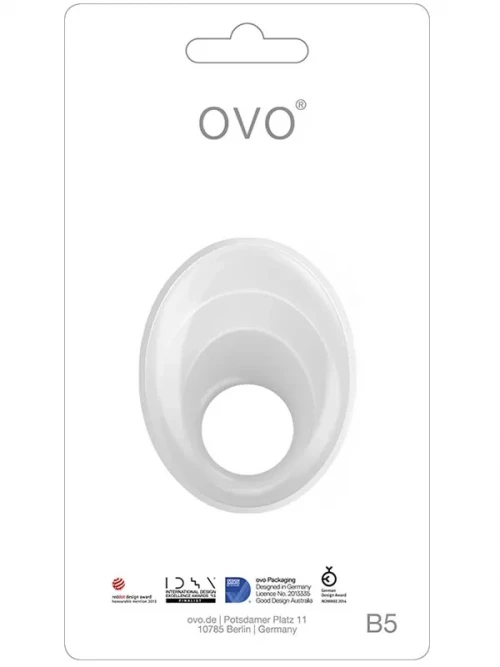 OVO B5 Titreşimli Halka Beyaz 2