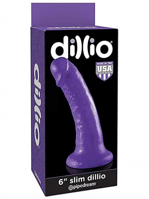 Pipedream Dillio Slim 6″ Dildo 15.5 cm Mor 3