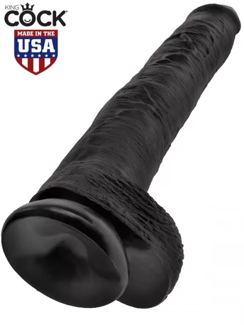 King Cock Realistik Uzun Dildo 36 cm Siyah 5