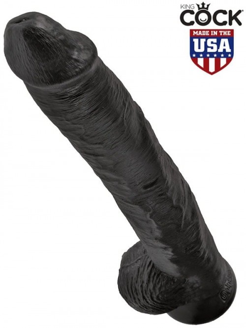 King Cock Realistik Uzun Dildo 36 cm Siyah 2
