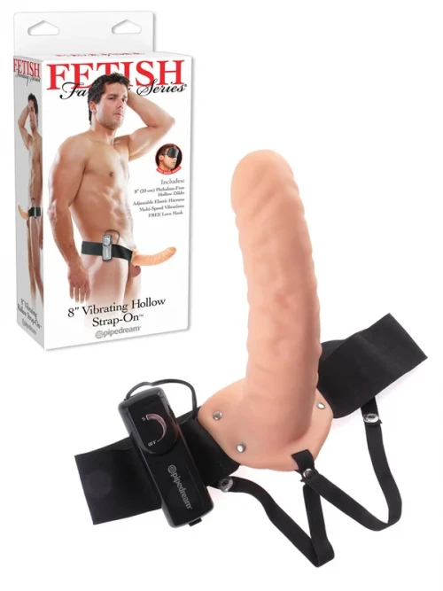 Pipedream İçi Boş Titreşimli Belden Bağlamalı Penis 20 cm 6