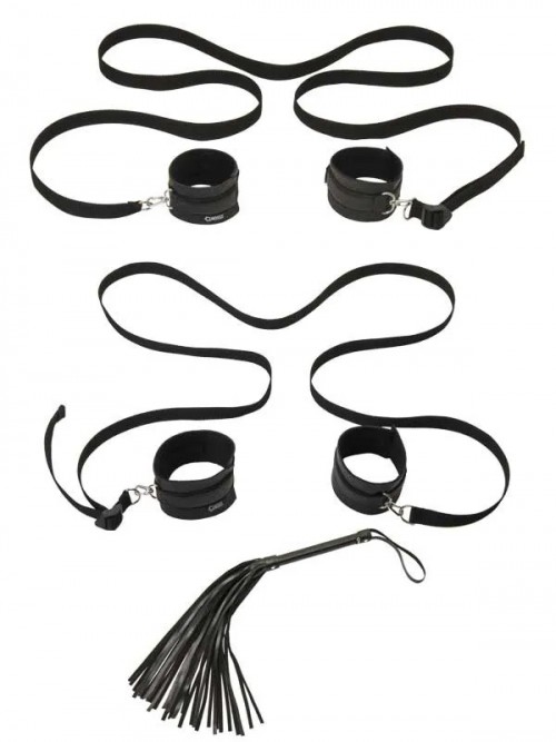 Kırbaç Hediyeli Yatak Kelepçe Seti 2