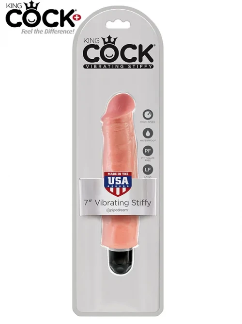 Pipedream King Cock 7” Vibrating Stiffy Ten 21.5 cm 3