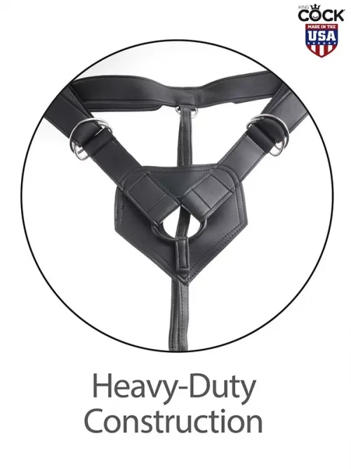 Pipedream King Cock Çift Penisli İçi Dolu Belden Bağlamalı 18 cm 5