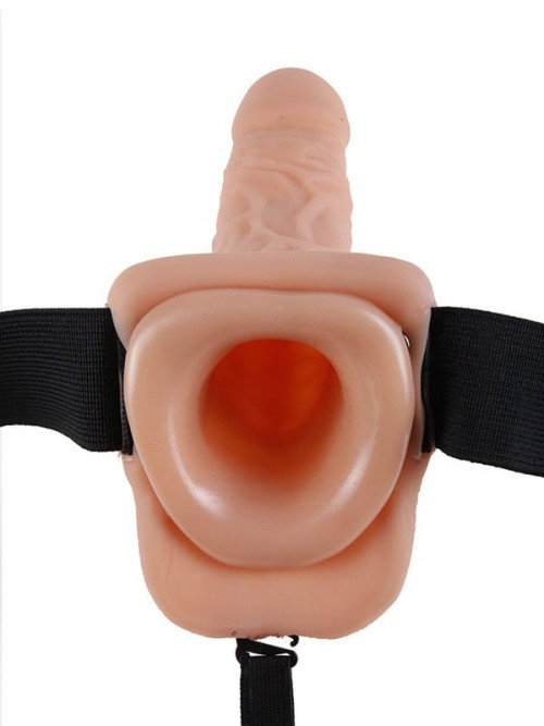 Pipedream İçi Boş Titreşimli Testisli Realistik Belden Bağlamalı 19 cm Penis 3