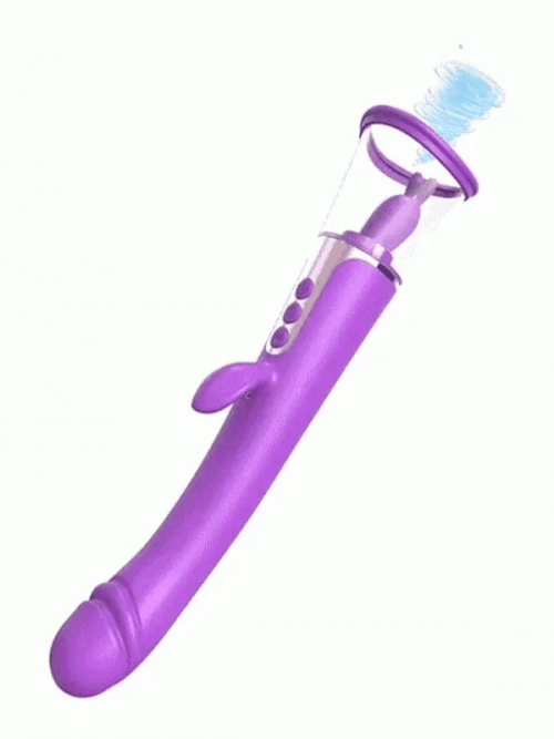 G Spot Klitoris Yalama ve Emme Özellikli 3 İşlevli Çift Taraflı Vibratör