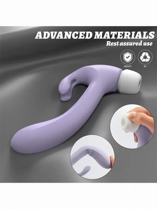 Hammer Rabbit G Noktası ve Klitoris Titreşim Emiş Vibratörü 5