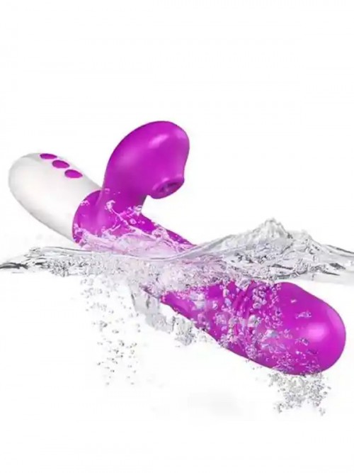 İleri Geri Hareketli Isıtmalı Emme Modlu Şarjlı Rabbit Vibratör Ek Resim