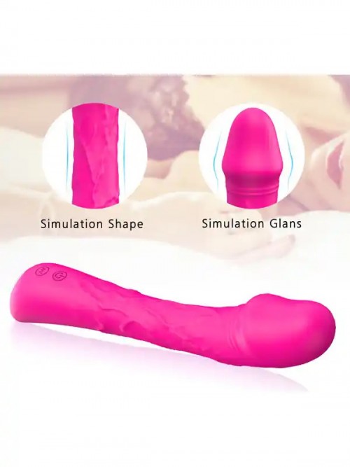 Sunshine Esnek Ultra Güçlü Şarjlı Vibratör 21 cm Ek Resim