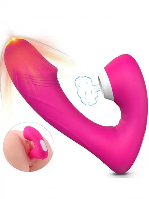 Fierce Titreşimli Şarjlı Klitoral Emme ve G Spot Vibratörü Ek Resim