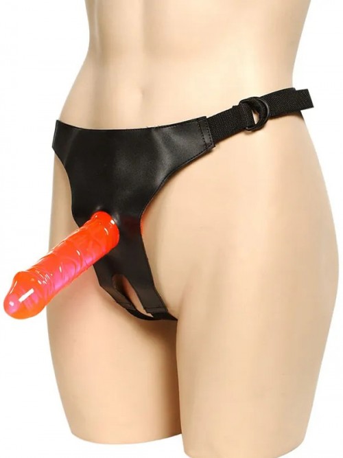 İkili Belden Bağlamalı Jel Penis 4