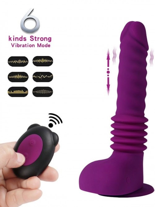 SHEQU Isaiah Thrusting İleri Geri Hareketli Uzaktan Kumandalı Şarjlı Vibratör 4