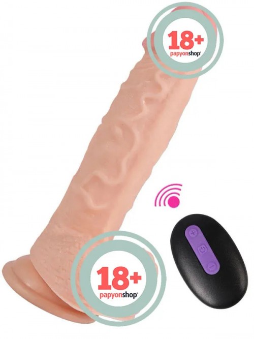 SHEQU Hans Şarjlı Uzaktan Kumandalı Gerçekçi Realistik Dildo 21 cm