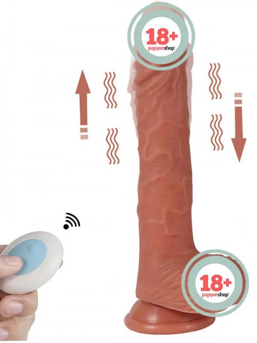 SHEQU William İleri Geri Hareketli Döner Başlı Şarjlı Realistik Dildo 22 cm