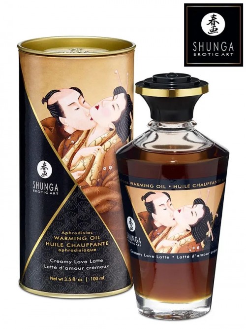 Shunga Warming Oil Creamy Love Latte Sevişme Yağı 100 ml