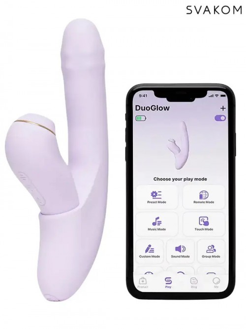 Svakom DuoGlow APP Uygulama Kontrollü Hepsi Bir Arada Tavşan Vibratör 4