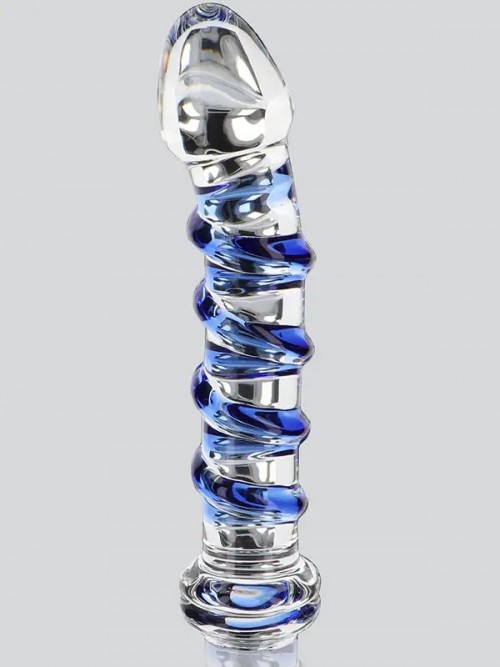 ToyJoy Glass Worxx G-Spot Gemstone 18 cm Şık Cam Dildo 2