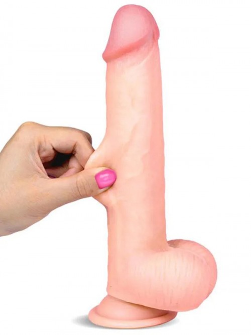 Real Skin 9″ Çift Katmanlı Kayan Derili Gerçekçi Penis 23 cm 5