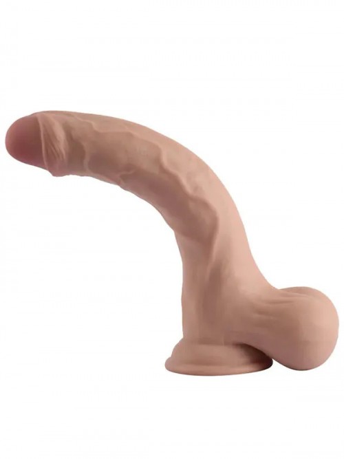 VSCNovelty 10″ Çift Katmanlı Kayan Derili Gerçekçi Penis 25 cm Ek Resim