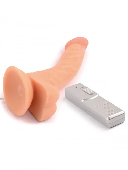 VSCNovelty Mr. Rude Buzzer 9” Titreşimli Eğik Realistik Penis 23 cm 5
