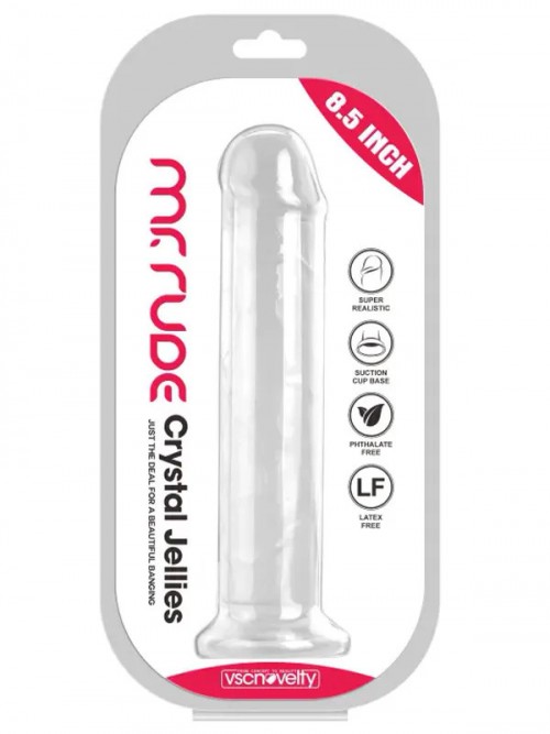 VSCNovelty 8.5″ Mr. Rude Gerçekçi Jel Dildo 21.5 cm 4