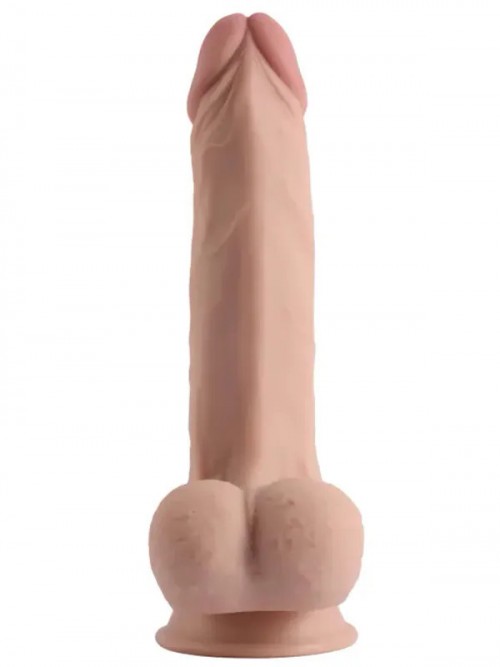 VSCNovelty 8.6″ Çift Katmanlı Kayan Derili Gerçekçi Dildo 22 cm 4