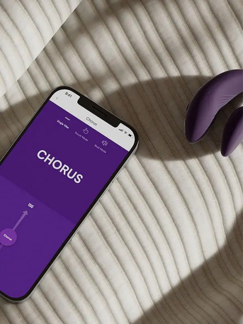 We-Vibe Chorus Çiftler İçin Telefon Uyumlu Vibratör Mor Ek Resim
