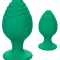 CalExotics Cheeky Buttplug 2’li Anal Plug Set Yeşil